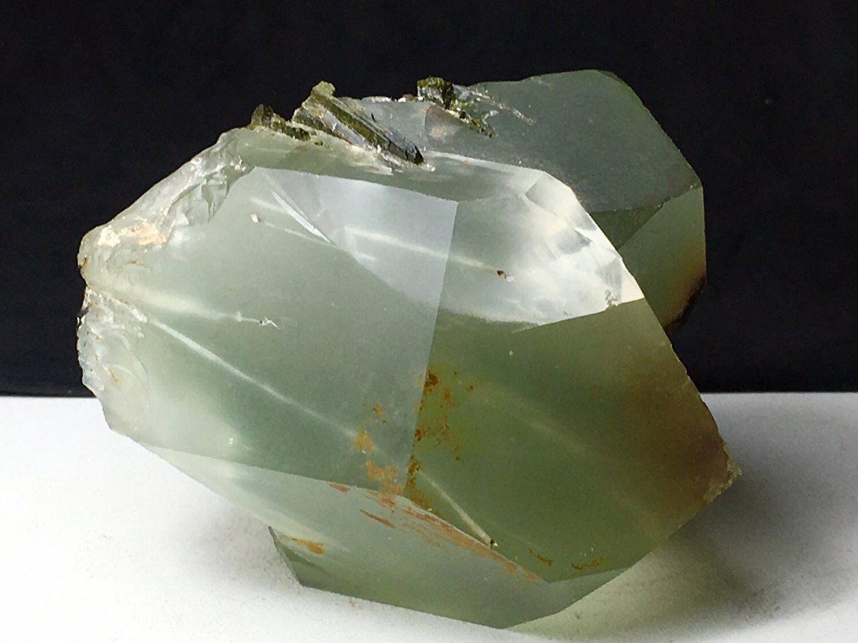 Quartz With Byssolite & Epidote Inclusions