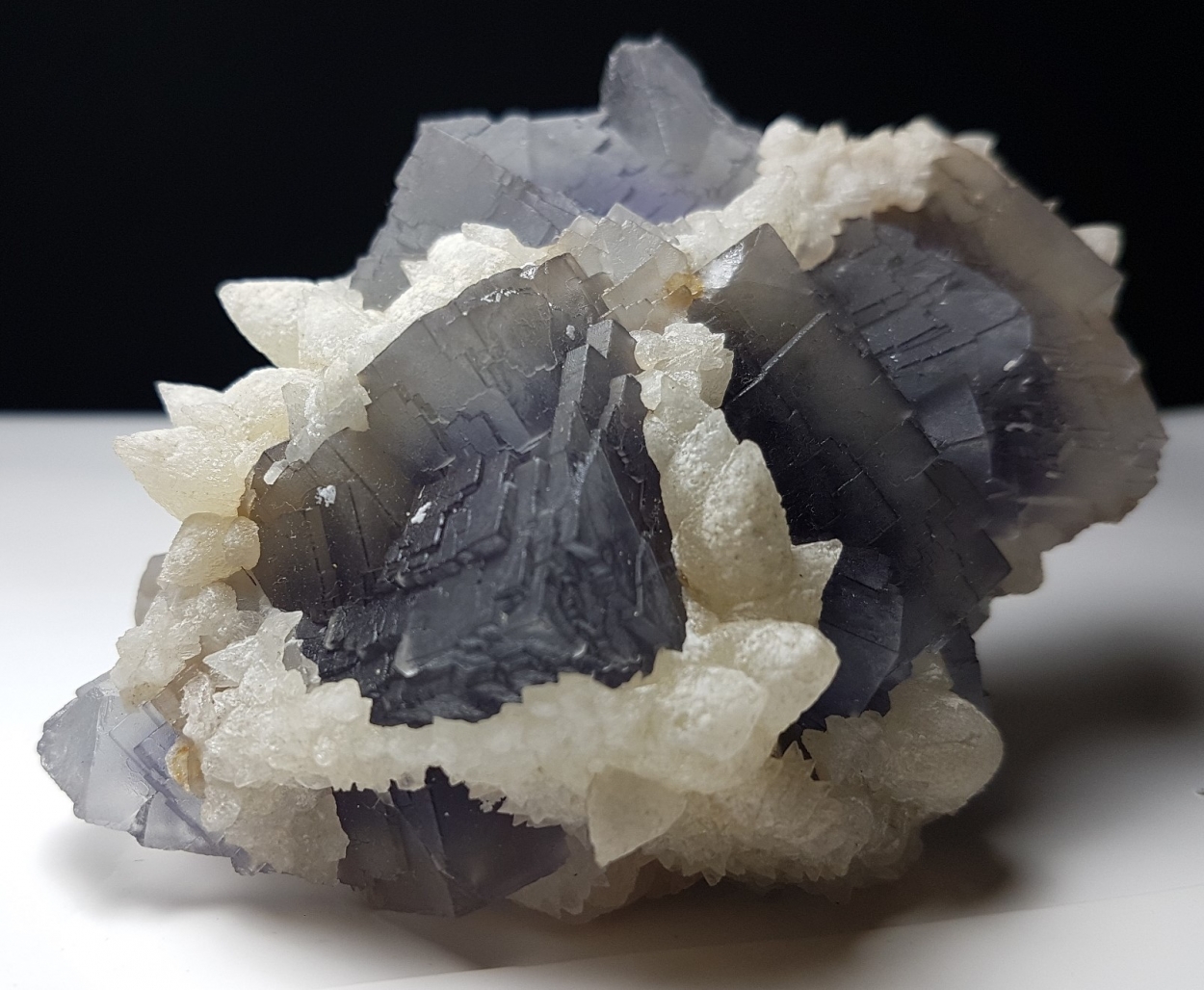 Fluorite With Calcite