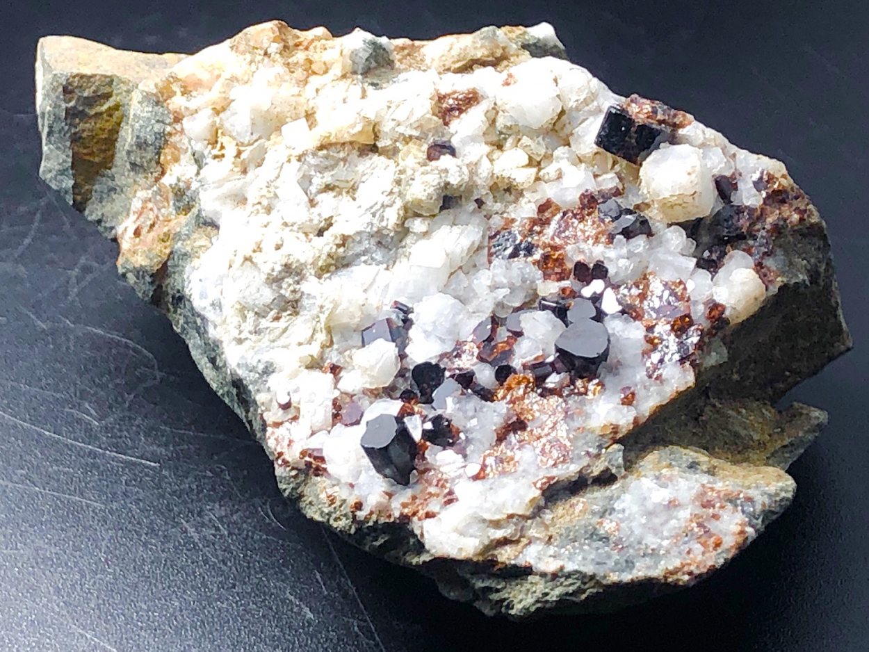 Vesuvianite With Albite