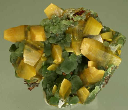 Wulfenite On Mimetite