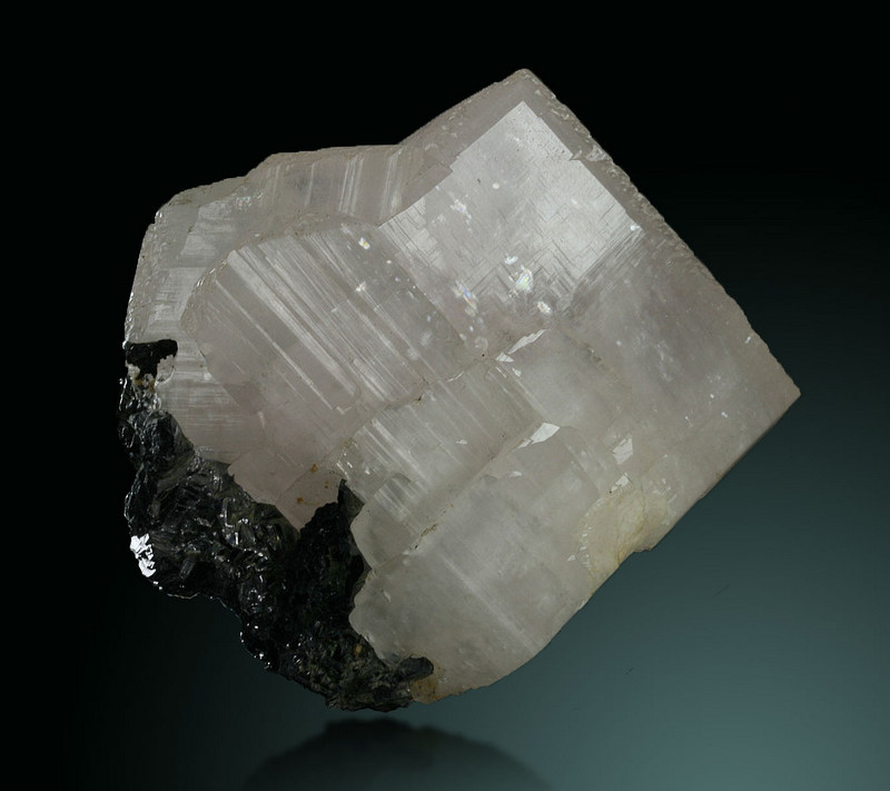 Manganoan Calcite On Galena