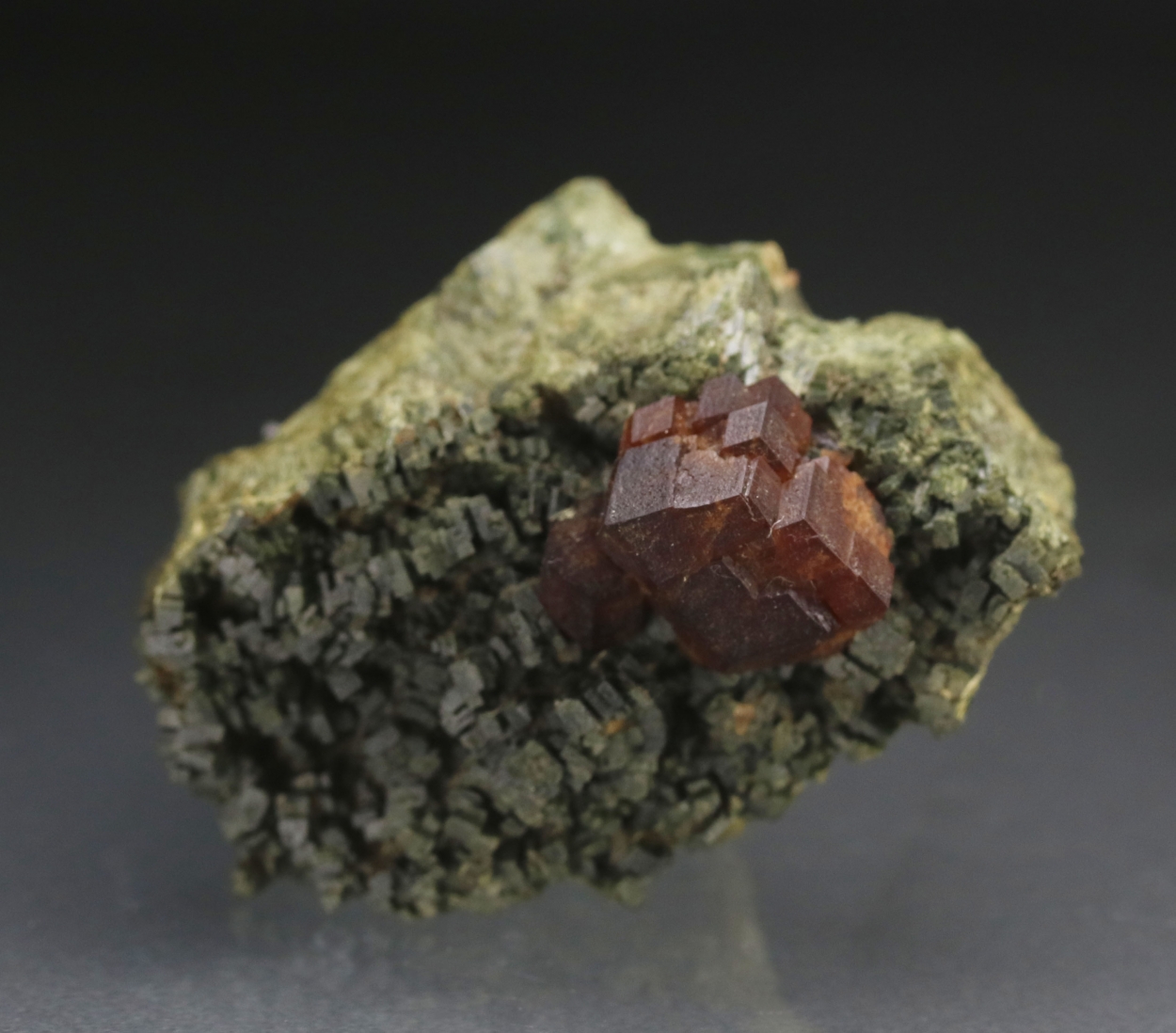 Andradite On Hedenbergite