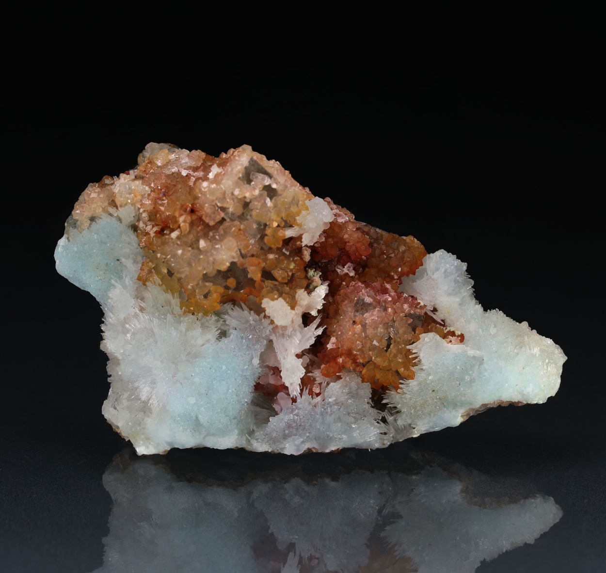 Fluorite With Quartz & Aragonite