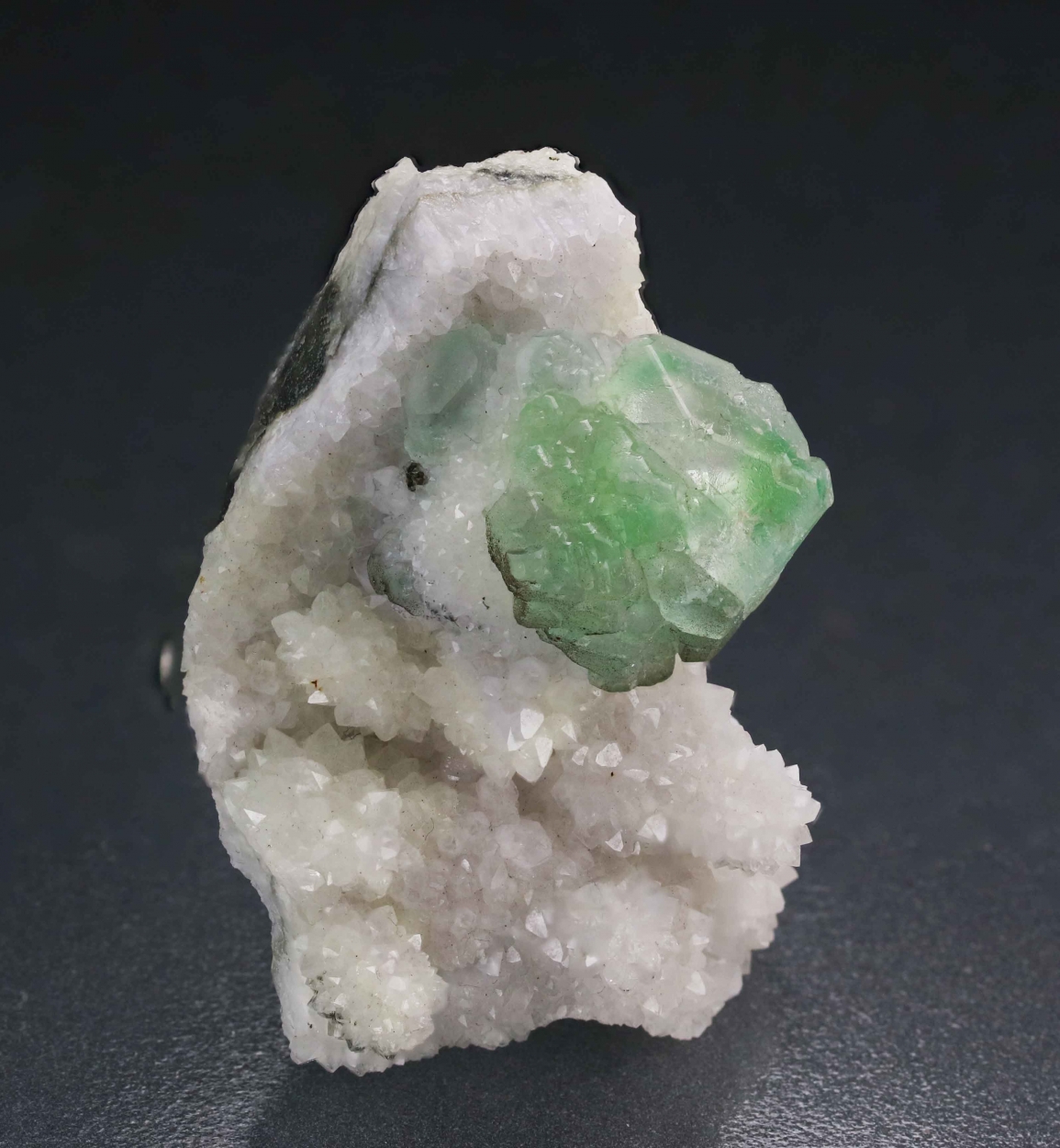 Fluorite On Quartz