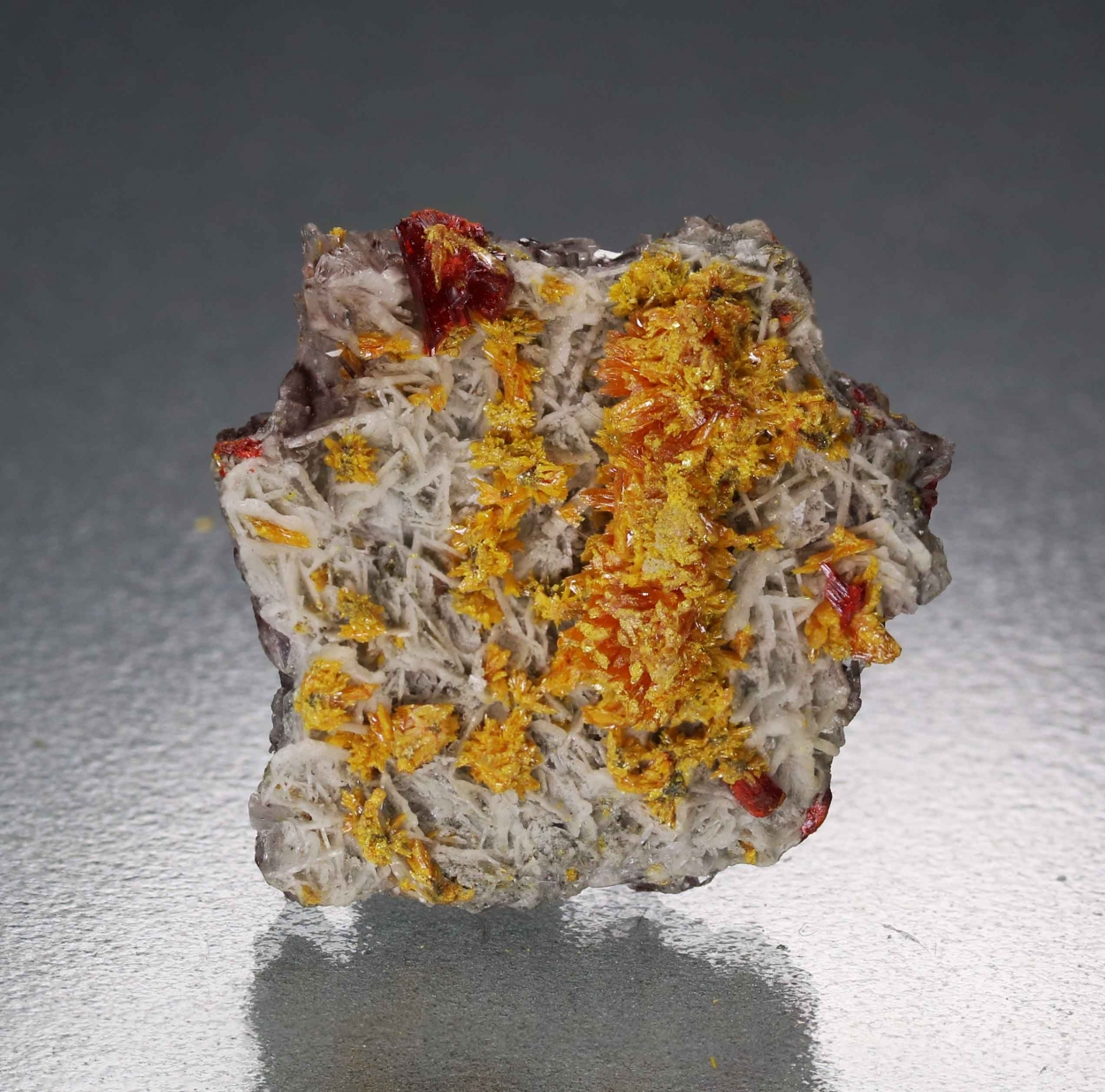 Baryte With Orpiment & Realgar