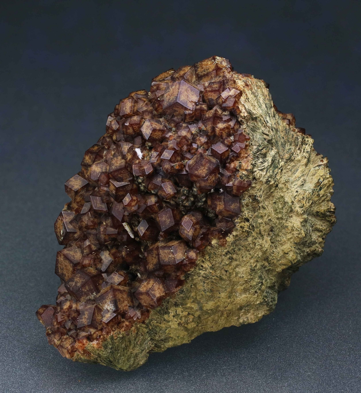 Garnet Var Andradite With Quartz