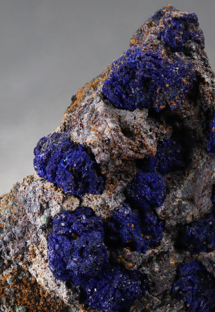 Azurite With Malachite