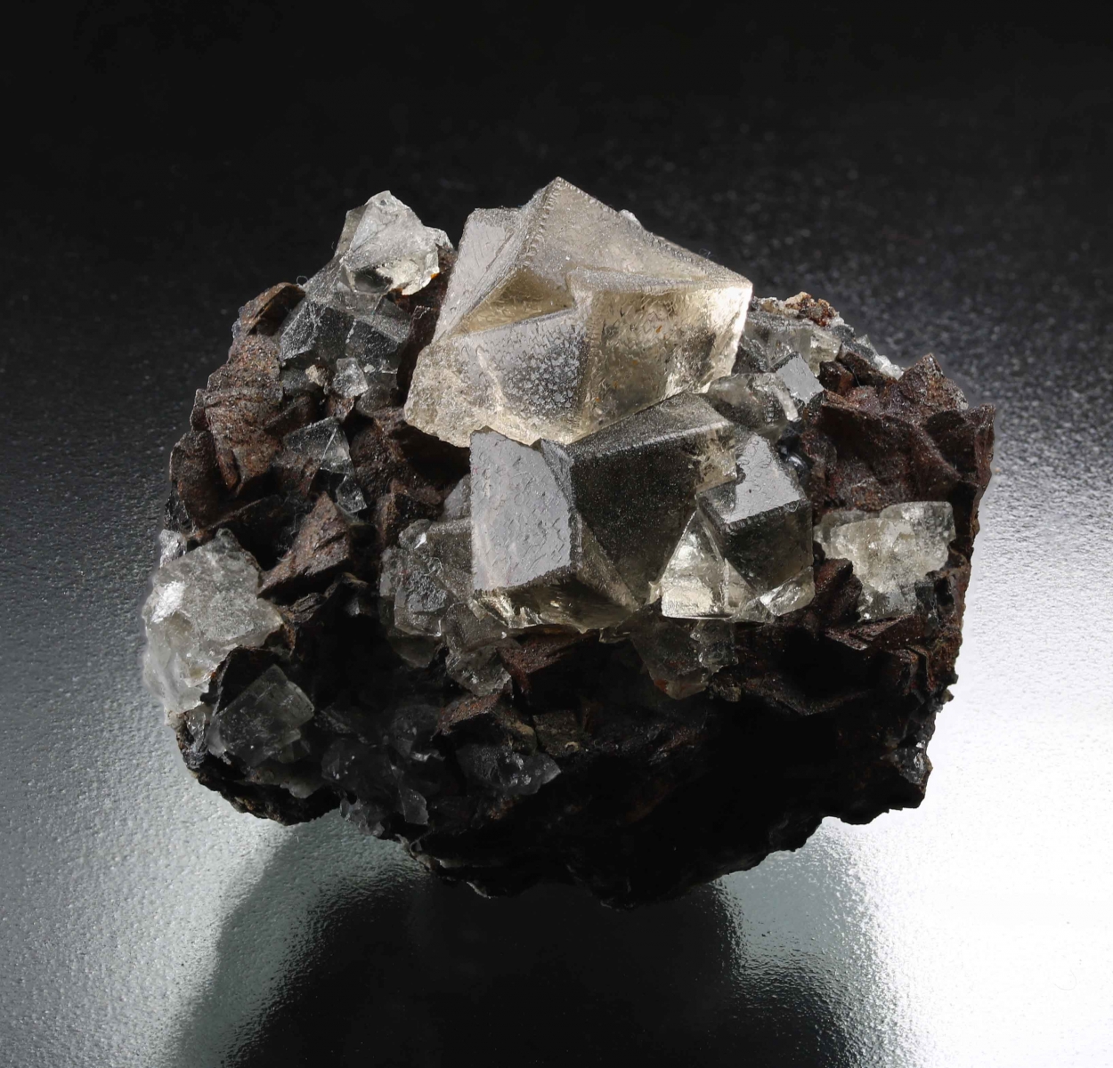 Fluorite On Siderite