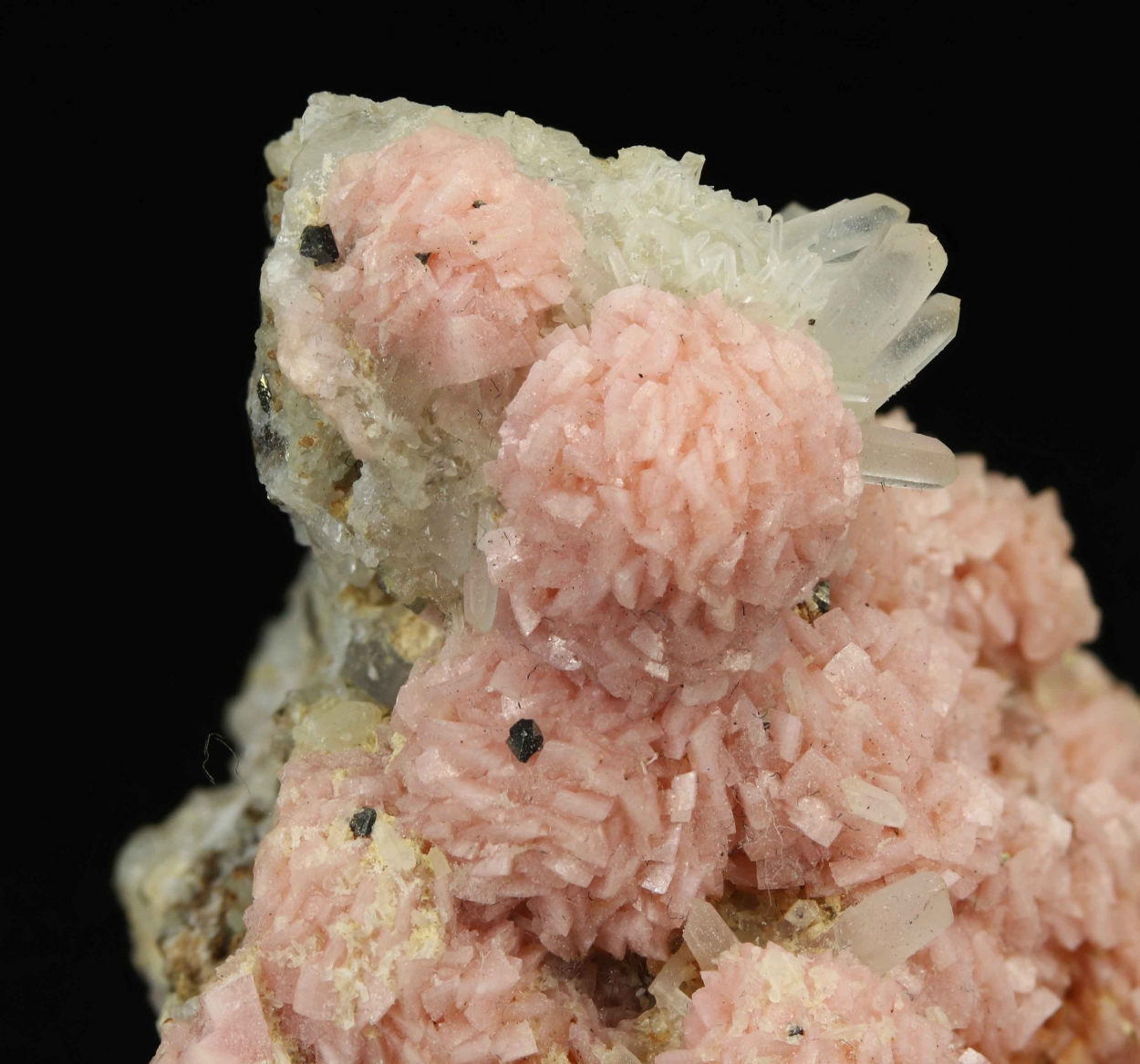 Rhodochrosite With Quartz