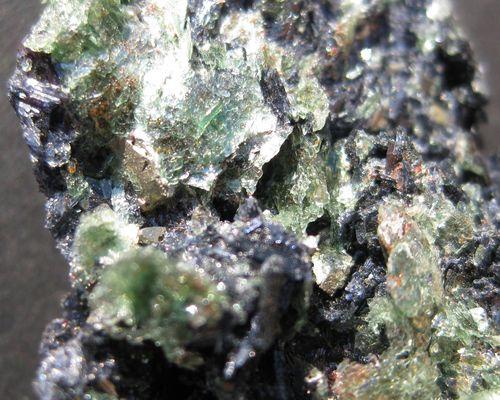 Glaucophane Fuchsite Phengite Rutile & Pyrite