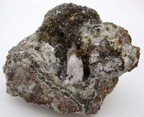 Quartz With Natrolite