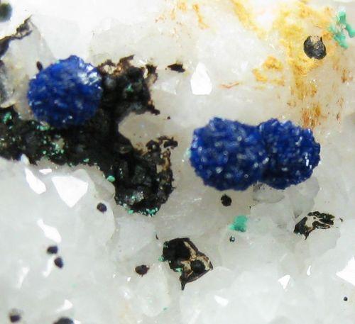 Azurite & Malachite On Quartz