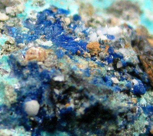 Linarite Schulenbergite Serpierite Cerussite & Anglesite