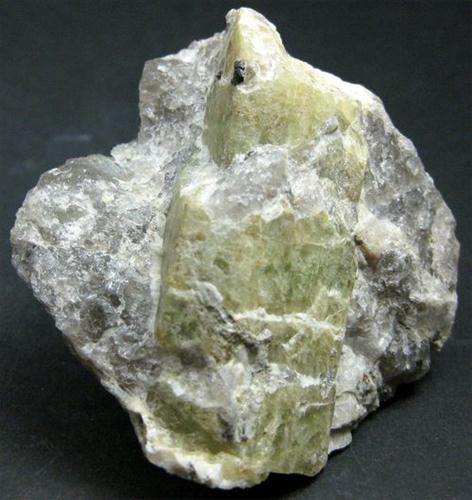 Columbite On Beryl In Smoky Quartz