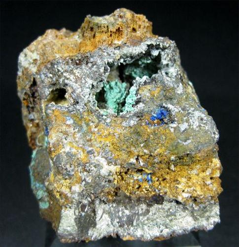 Rosasite Linarite Cerussite & Pyrite