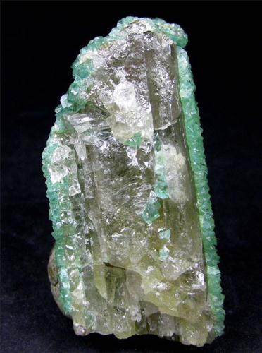 Cuprian Smithsonite On Cerussite