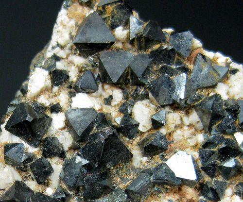 Magnetite With Feldspar Group & Quartz