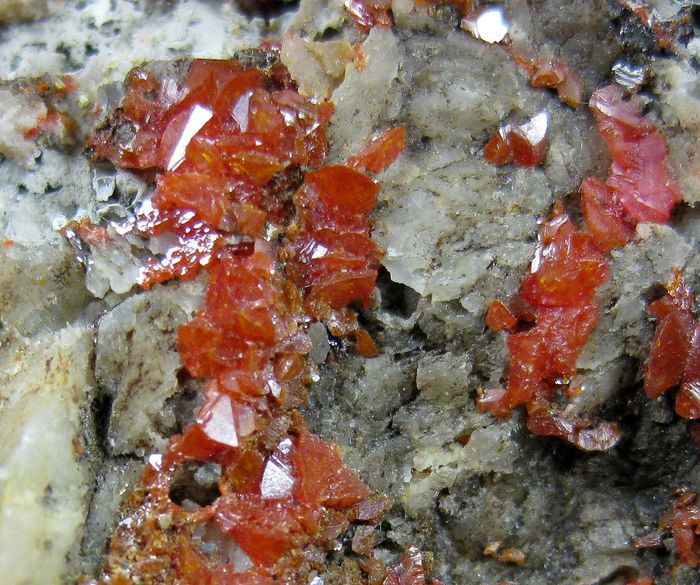 Wulfenite With Galena