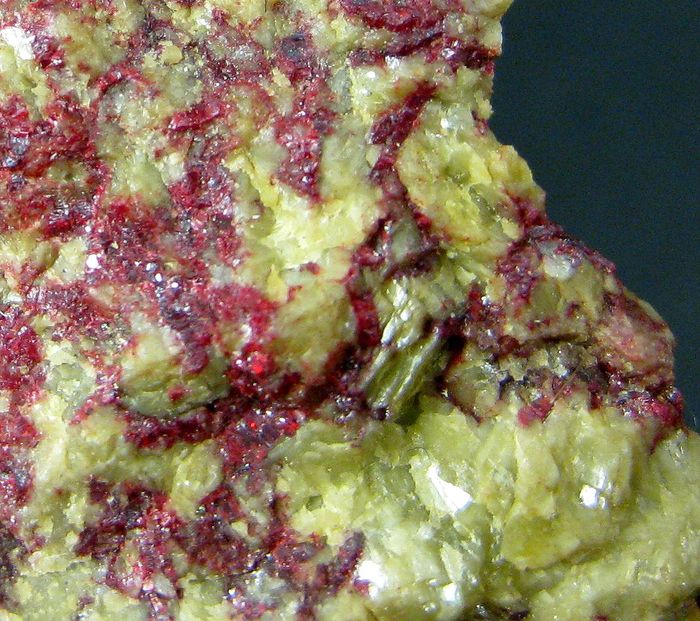 Cinnabar On Siderite