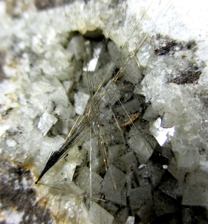 Millerite & Chalcopyrite On Dolomite