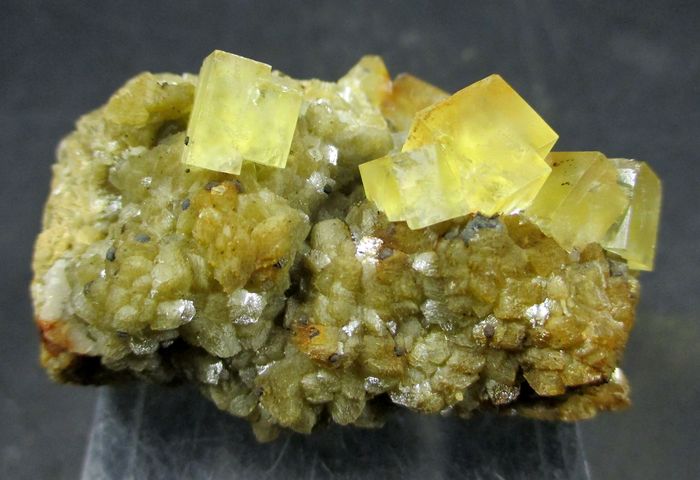 Fluorite On Siderite