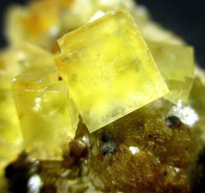 Fluorite On Siderite