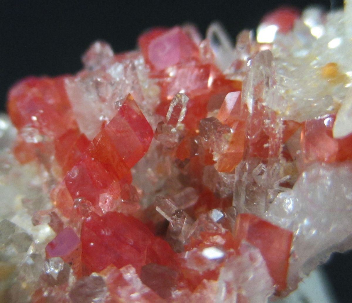 Rhodochrosite On Quartz