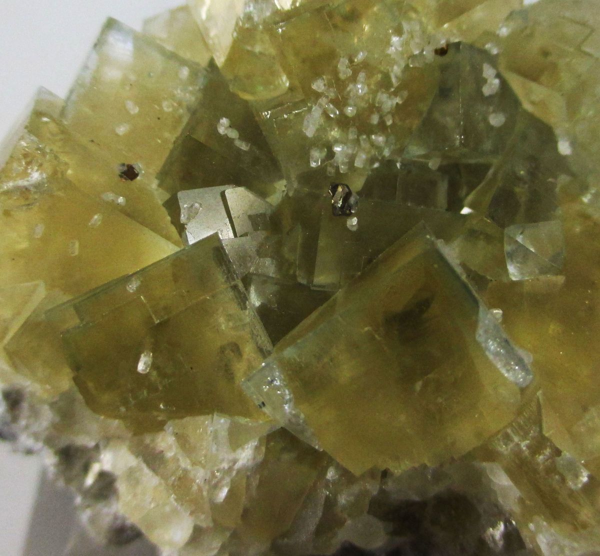 Fluorite Calcite & Chalcopyrite
