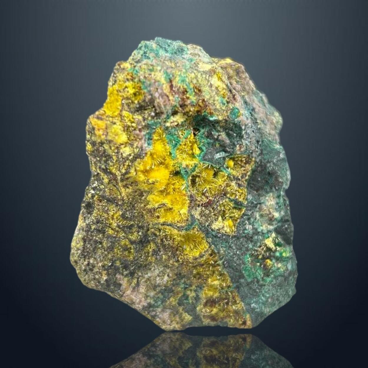 Uranophane Malachite & Digenite