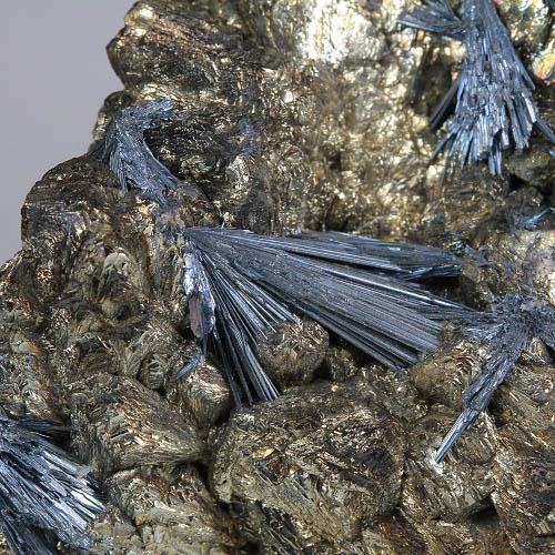 Stibnite On Marcasite