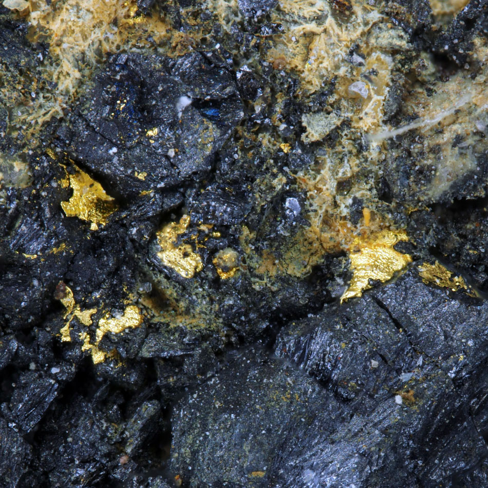 Native Gold In Uraninite