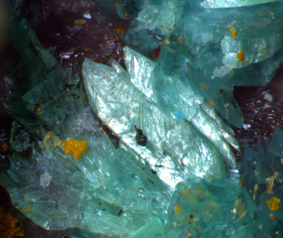 Lindackerite & Babánekite & Olivenite