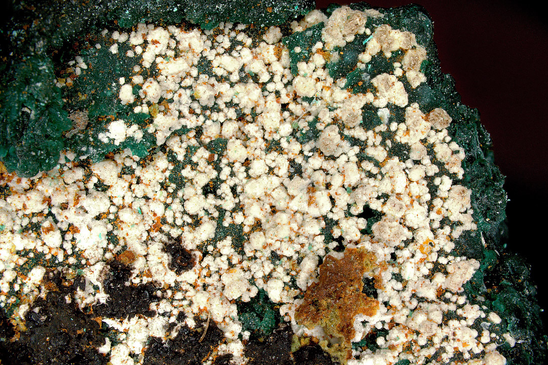 Phosphohedyphane On Malachite Psm Azurite