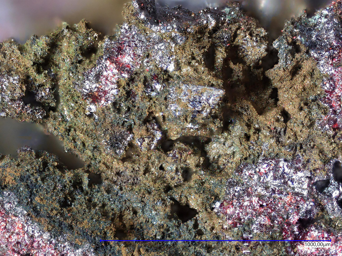 Berzelianite On Cuprite & Native Copper