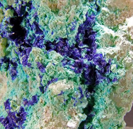 Azurite On Chrysocolla