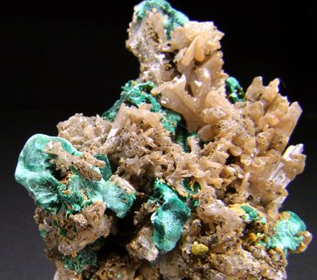 Cerussite On Malachite