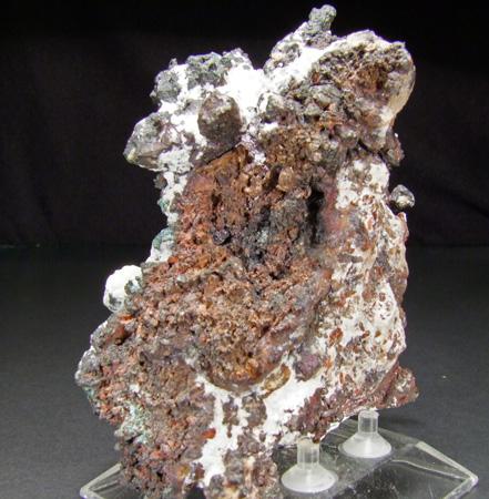 Cuprite & Native Copper In Calcite