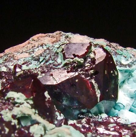 Cuprite On Chrysocolla