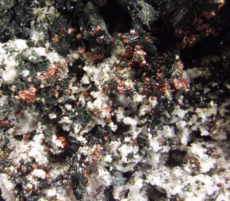 Diopside Albite Native Copper & Pumpellyite