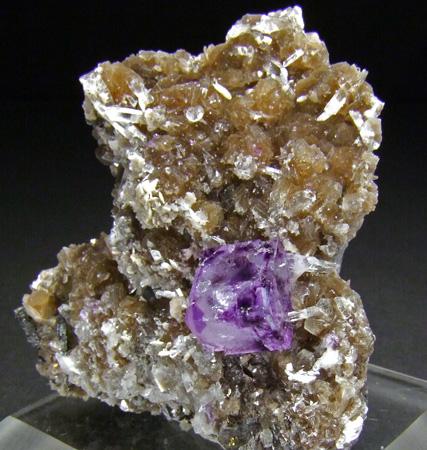 Fluorite On Quartz Arsenopyrite & Muscovite