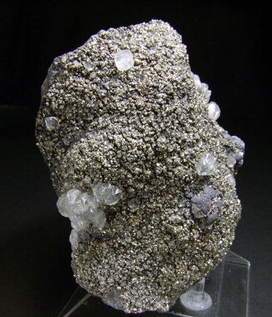 Galena Calcite & Pyrite On Sphalerite