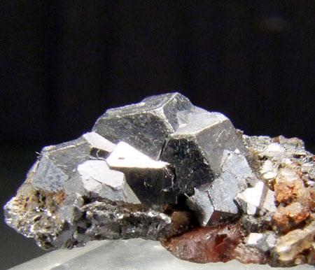 Galena On Pyrosmalite-(Mn)