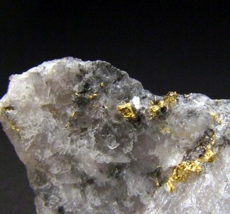 Gold Coloradoite & Hessite In Quartz