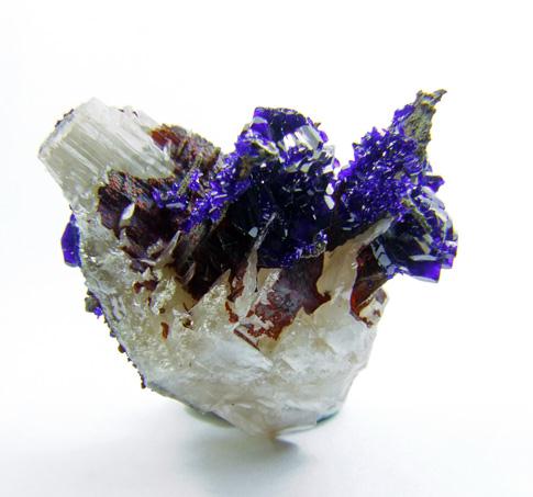 Azurite On Cerussite