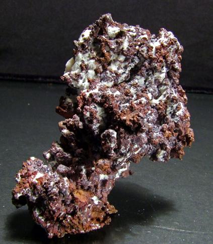 Cuprite & Calcite On Native Copper