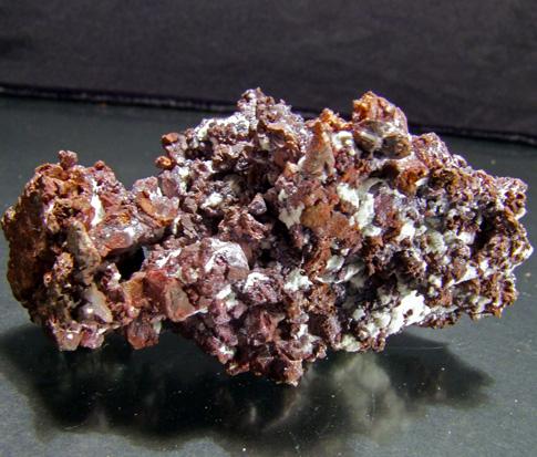 Cuprite & Calcite On Native Copper