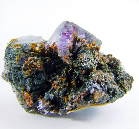 Hastingsite & Fluorite