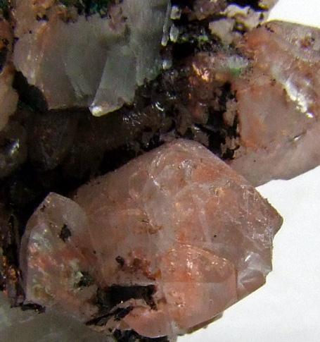 Native Copper Inclusions In Calcite