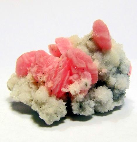 Rhodochrosite On Quartz
