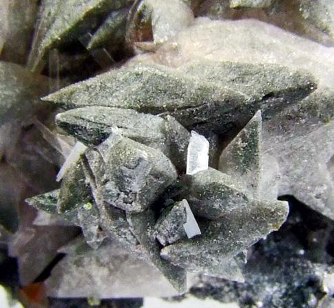 Anhydrite On Calcite Pyrite & Baryte